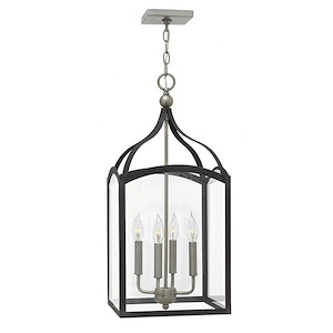 Clarendon - 4 Light Medium Open Frame Foyer in Traditional Style - 12 Inches Wide by 26.5 Inches High - 496663