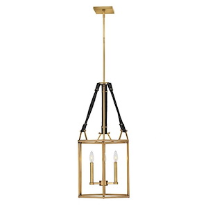 Monroe - 3 Light Small Open Frame Chandelier in Transitional Style - 15.5 Inches Wide by 30.75 Inches High
