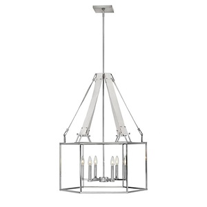 Monroe - 6 Light Medium Open Frame Chandelier in Transitional Style - 26 Inches Wide by 34 Inches High - 925757