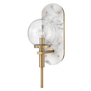 Gilda - 1 Light Wall Sconce In Transitional and Glam Style-16.25 Inches Tall and 5.5 Inches Wide