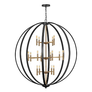 Euclid - Sixteen Light Extra Large Orb Chandelier in Transitional-Modern Style - 52 Inches Wide by 58.5 Inches High
