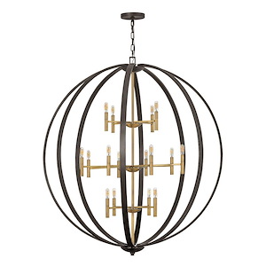 Euclid - Sixteen Light Extra Large Orb Chandelier in Transitional-Modern Style - 52 Inches Wide by 58.5 Inches High - 1267391