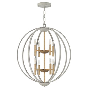 Euclid - 8 Light Large 2-Tier Orb Foyer in Transitional-Modern Style - 28.25 Inches Wide by 33 Inches High
