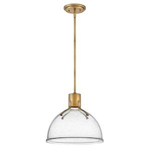 Argo - 6.5W 1 LED Pendant In Industrial and Scandinavian Style-12 Inches Tall and 14 Inches Wide - 1151484
