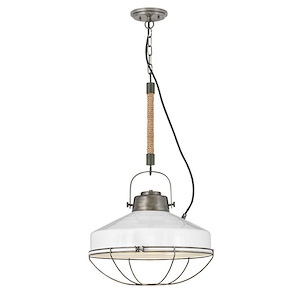 Brooklyn - 1 Light Large Pendant in Rustic-Industrial Style - 18 Inches Wide by 96.13 Inches High