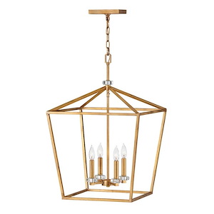 Stinson - 4 Light Large Open Frame Chandelier in Transitional Style - 18 Inches Wide by 27.25 Inches High