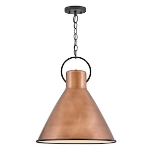 Winnie - 12W 1 LED Medium Pendant In Traditional Style-21.5 Inches Tall and 18 Inches Wide