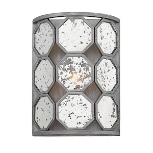 Lara - One Light Wall Sconce in Transitional-Glam Style - 8.5 Inches Wide by 11.5 Inches High
