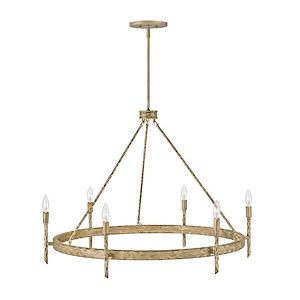 Tress - 6 Light Large Chandelier In Transitional Style-26 Inches Tall and 36.25 Inches Wide