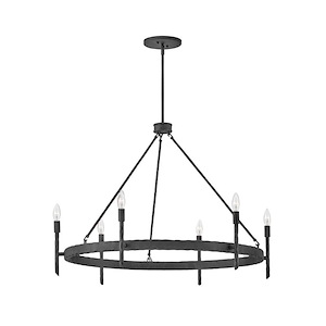 Tress - 6 Light Large Chandelier In Transitional Style-26 Inches Tall and 36.25 Inches Wide - 1094161