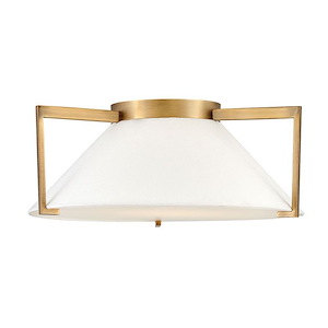 Calla - 16W LED Large Flush Mount in Transitional Style - 20 Inches Wide by 7.5 Inches High - 820148