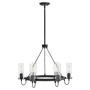 Ryden - 42W 6 LED Medium Chandelier In Traditional Style-22.25 Inches Tall and 28 Inches Wide