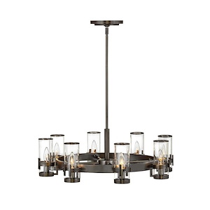 Reeve - 8 Light Medium Chandelier in Traditional-Transitional Style - 27 Inches Wide by 9 Inches High - 925777