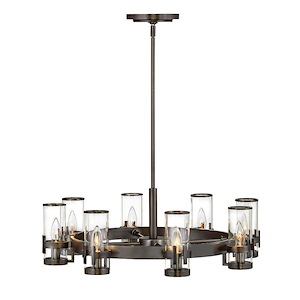 Reeve - 8 Light Medium Chandelier in Traditional-Transitional Style - 27 Inches Wide by 9 Inches High - 925777