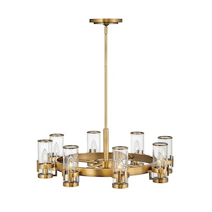 Reeve - 8 Light Medium Chandelier in Traditional-Transitional Style - 27 Inches Wide by 9 Inches High