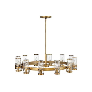 Reeve - 12 Light Large Chandelier in Traditional-Transitional Style - 35.75 Inches Wide by 9 Inches High