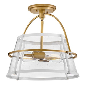 Tournon - 28W 2 LED Medium Semi-Flush Mount In Mid-Century Modern Style-13.5 Inches Tall and 15 Inches Wide - 1397308