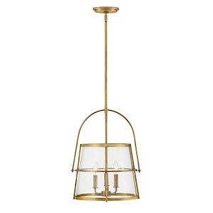 Tournon - 15W 3 LED Medium Pendant In Mid-Century Modern Style-19 Inches Tall and 15 Inches Wide