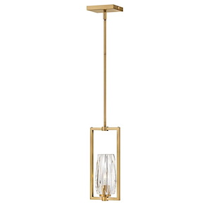 Ana - 1 Light Small Pendant In Modern and Glam Style-14 Inches Tall and 6.5 Inches Wide