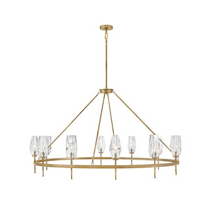 Ana - 60W 12 LED Extra Large Chandelier-32.25 Inches Tall and 58 Inches Wide