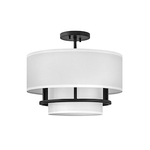 Graham - 3 Light Medium Semi-Flush Mount in Transitional Style - 16 Inches Wide by 13.75 Inches High - 1032771