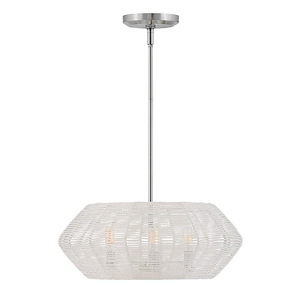 Luca - 15W 3 LED Small Convertible Chandelier In Coastal Style-8.5 Inches Tall and 21.25 Inches Wide