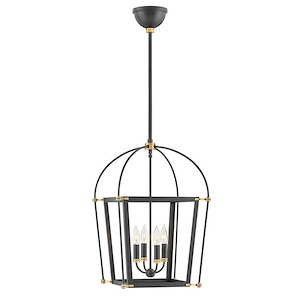 Selby - Four Light Pendant in Traditional Style - 16.25 Inches Wide by 24 Inches High - 1333603