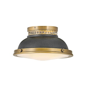 Emery - 2 Light Medium Flush Mount in Coastal-Industrial Style - 12.75 Inches Wide by 6.75 Inches High