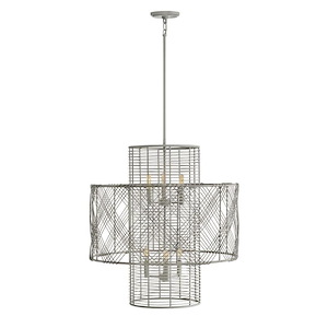 Nikko - 6 Light Medium Multi-Tier Chandelier in Transitional-Coastal Style - 26 Inches Wide by 27.75 Inches High - 1032883