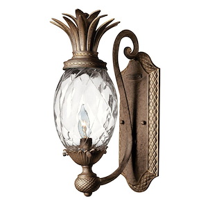 Plantation - 1 Light Wall Sconce in Traditional and Glam Style - 6 Inches Wide by 14.5 Inches High - 758999