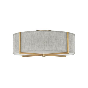 Axis - 68W 4 LED Large Semi-Flush Mount in Traditional-Transitional-Rustic Style - 25.5 Inches Wide by 10.5 Inches High