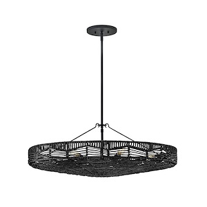 Ophelia - 30W 6 LED Medium Convertible Pendant-11.25 Inches Tall and 30 Inches Wide