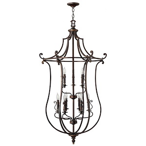 Plymouth - Nine Light Chandelier in Traditional Style - 30 Inches Wide by 55.5 Inches High - 1212945