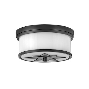 Montrose - 2 Light Medium Flush Mount In Transitional and Craftsman Style-6 Inches Tall and 12 Inches Wide