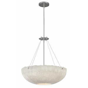 Coral - Four Light Large Pendant in Modern-Coastal Style - 24.75 Inches Wide by 26 Inches High - 1333544