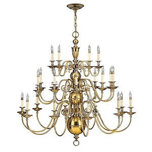 Cambridge - Extra Large Three Tier Chandelier in Traditional Style - 49.25 Inches Wide by 46 Inches High