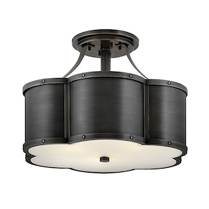Chance - 3 Light Medium Semi-Flush Mount in Traditional Style - 18 Inches Wide by 13 Inches High - 1032719