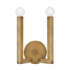 Ezra - 10W 2 LED Wall Sconce In Modern Style-12.5 Inches Tall and 7.5 Inches Wide