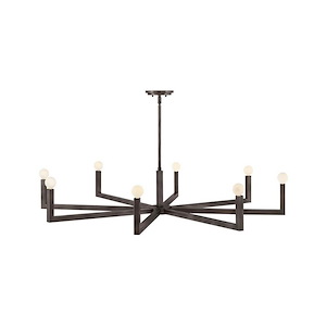 Ezra - 40W 8 LED Large Chandelier-9 Inches Tall and 50 Inches Wide