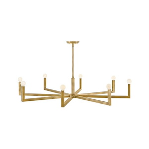 Ezra - 40W 8 LED Large Chandelier-9 Inches Tall and 50 Inches Wide