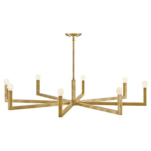 Ezra - 40W 8 LED Large Chandelier-9 Inches Tall and 50 Inches Wide