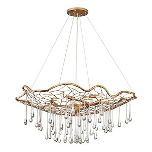Laguna - Six Light Large Chandelier in Modern-Bohemian Style - 36 Inches Wide by 14.5 Inches High