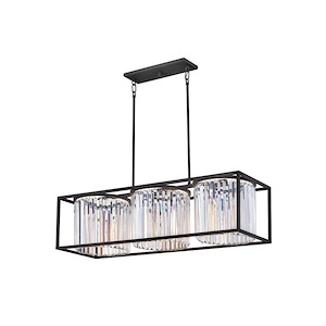 Giada - Three Light Chandelier in Modern-Glam Style - 38 Inches Wide by 13.5 Inches High - 1267440