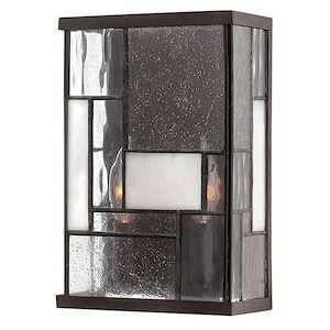Mondrian - Two Light Wall Sconce in Craftsman Style - 7 Inches Wide by 11 Inches High - 1212935