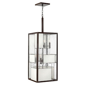 Mondrian - Twelve Light Pendant in Craftsman Style - 14 Inches Wide by 42 Inches High