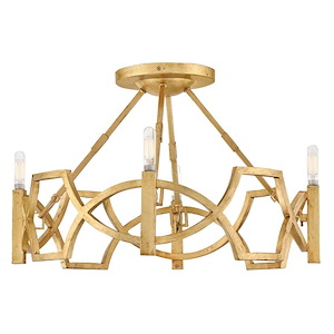 Leona - 6W 4 LED Semi-Flush Mount-13.5 Inch Tall and 22 Inch Wide - 1396893