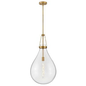 Eloise - 12W 1 LED Large Pendant In Traditional Style-31.25 Inches Tall and 16 Inches Wide