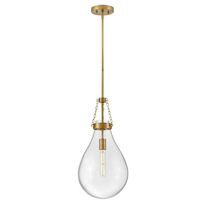 Eloise - 10W 1 LED Small Pendant In Traditional Style-22.25 Inches Tall and 11 Inches Wide