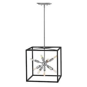 Aros - 9 Light Small Pendant In Transitional and Modern and Mid-Century Modern Style-16 Inches Tall and 15 Inches Wide