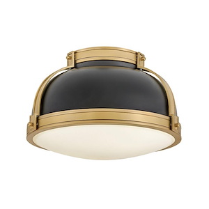 Barton - 20W 2 LED Medium Flush Mount In Traditional Style-8.5 Inches Tall and 14.25 Inches Wide